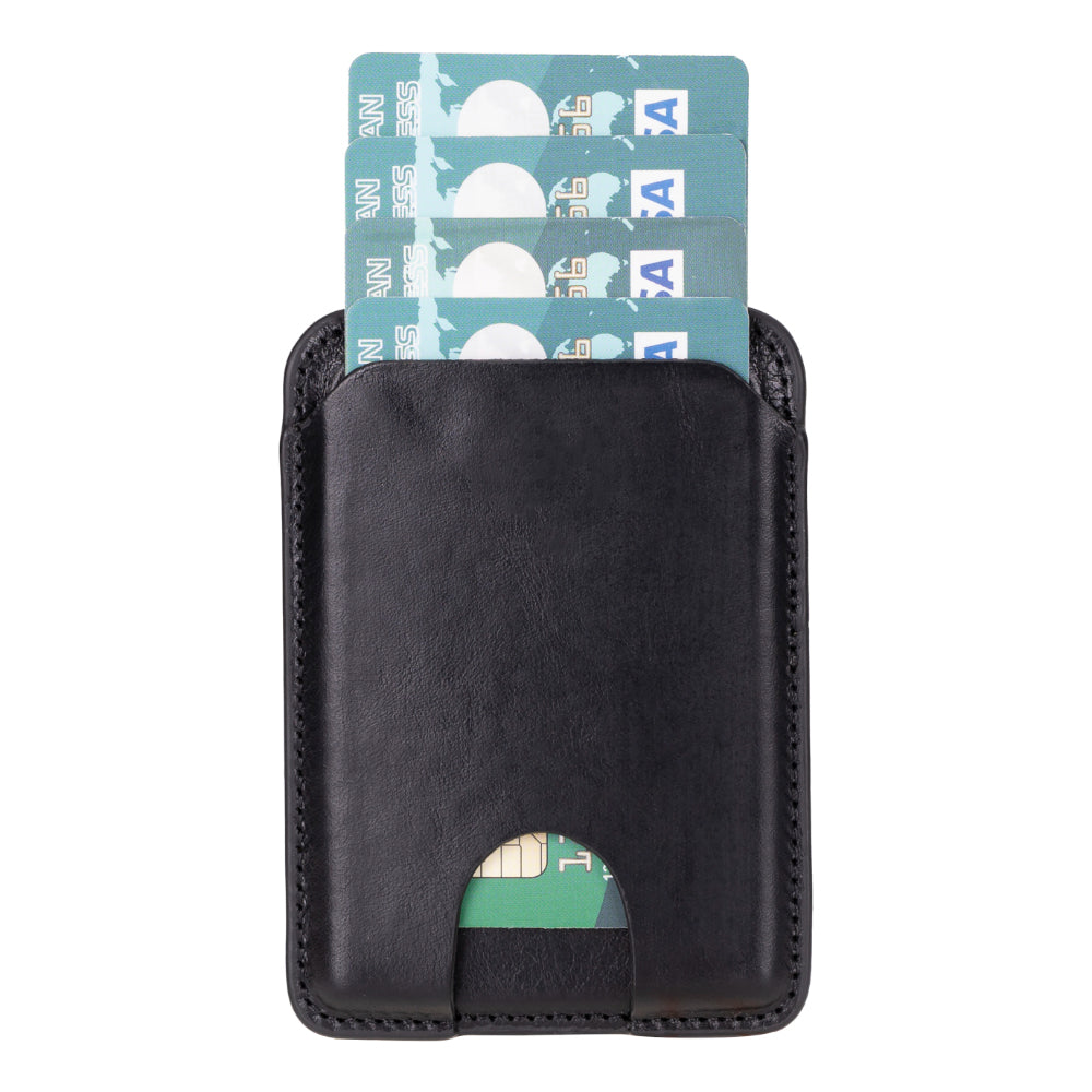 Porte-cartes magnétique en cuir véritable MagFit