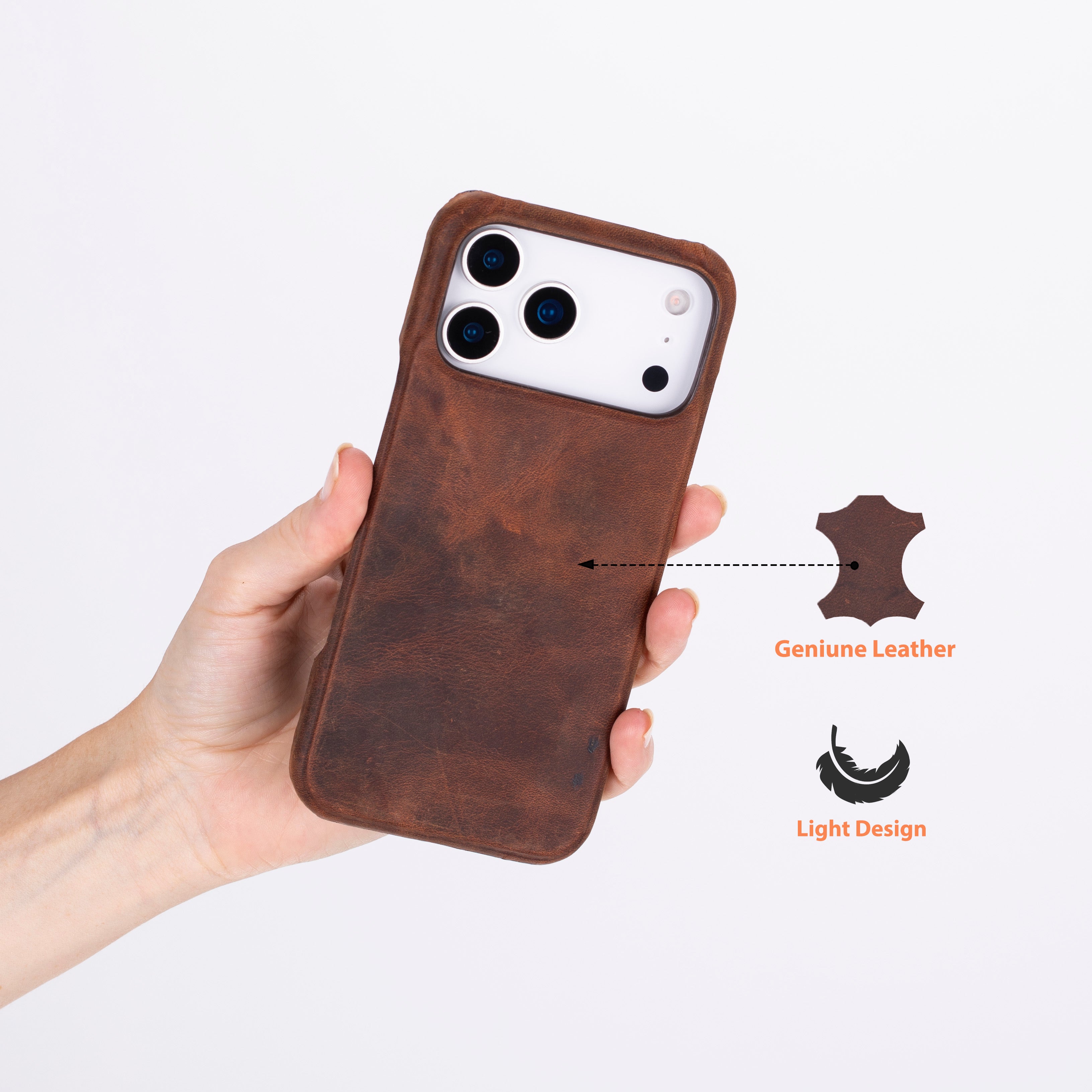 Ultimate Jacket iPhone 17 Pro (6,3") Echtlederhülle