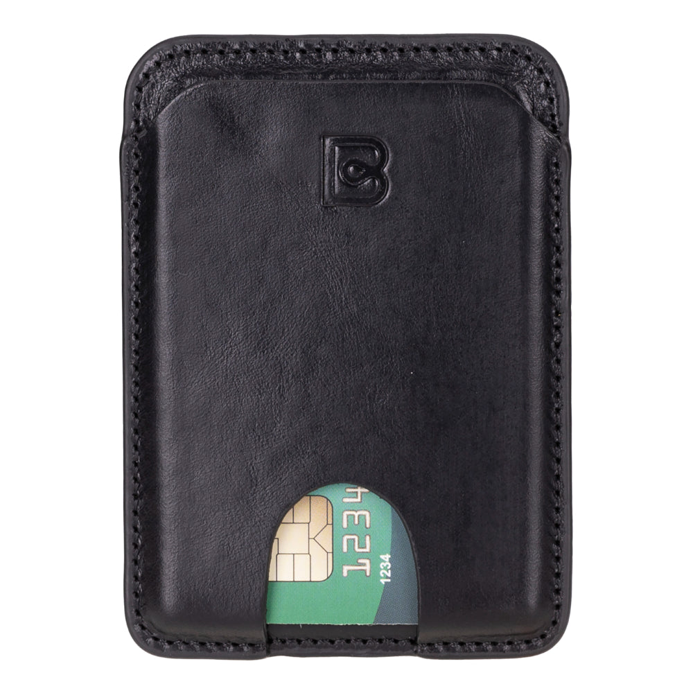 Porte-cartes magnétique Bouletta MagFit en cuir véritable