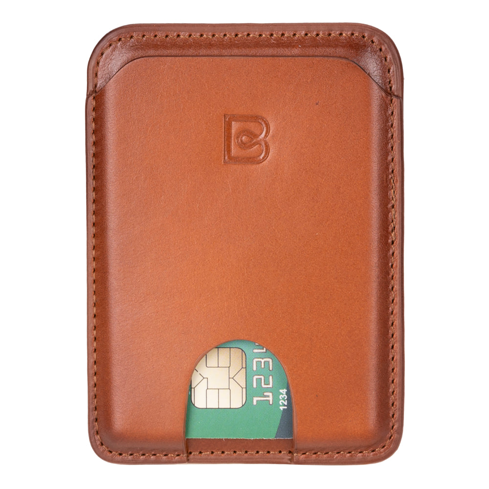 Porte-cartes magnétique Bouletta MagFit en cuir véritable