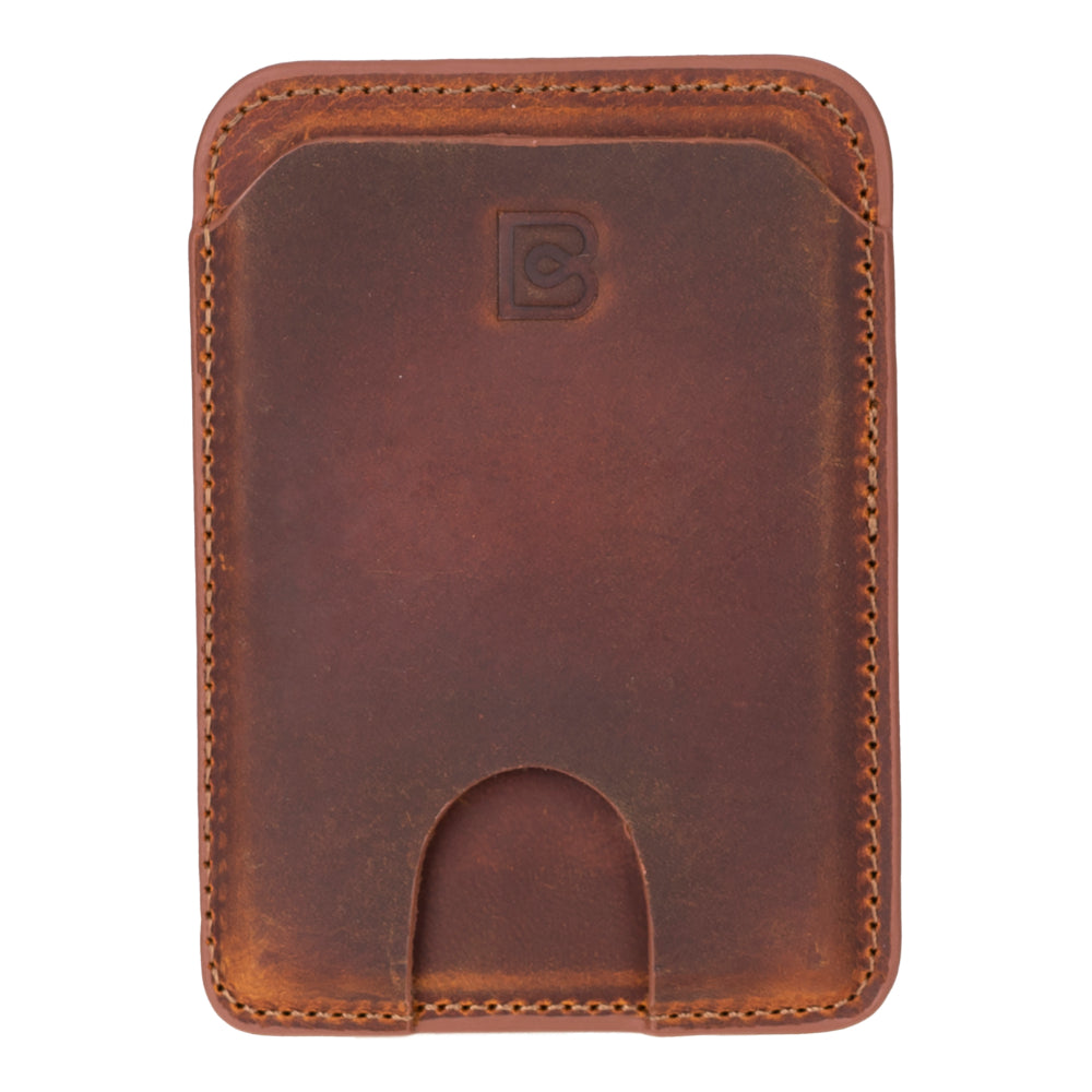 Porte-cartes magnétique Bouletta MagFit en cuir véritable
