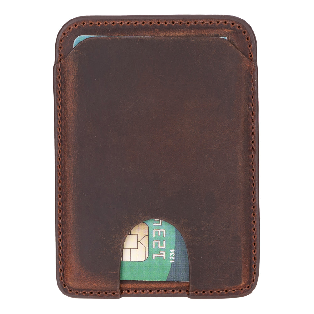 Porte-cartes magnétique en cuir véritable MagFit