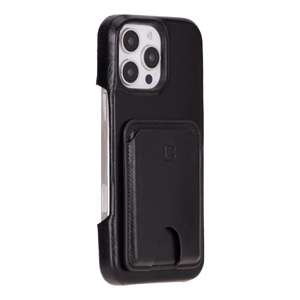 Porte-cartes magnétique Bouletta MagFit en cuir véritable