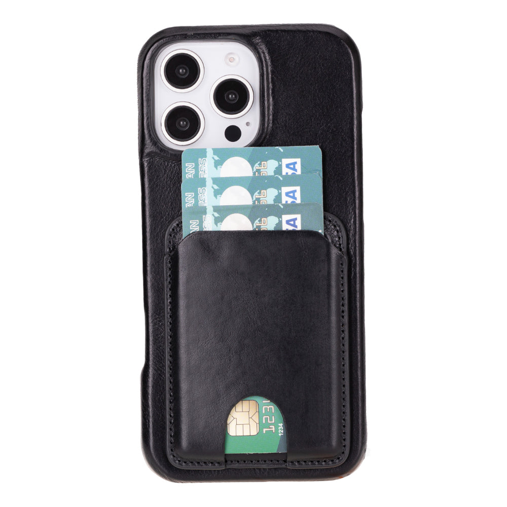 Porte-cartes magnétique en cuir véritable MagFit