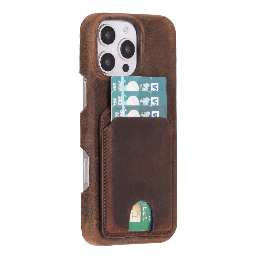 Porte-cartes magnétique en cuir véritable MagFit
