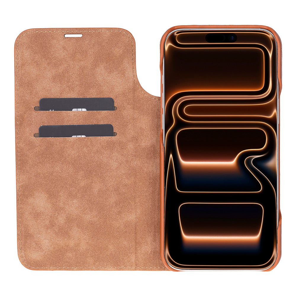 Sonat iPhone 17 Pro Max (6.9") Leather Folio Wallet Case