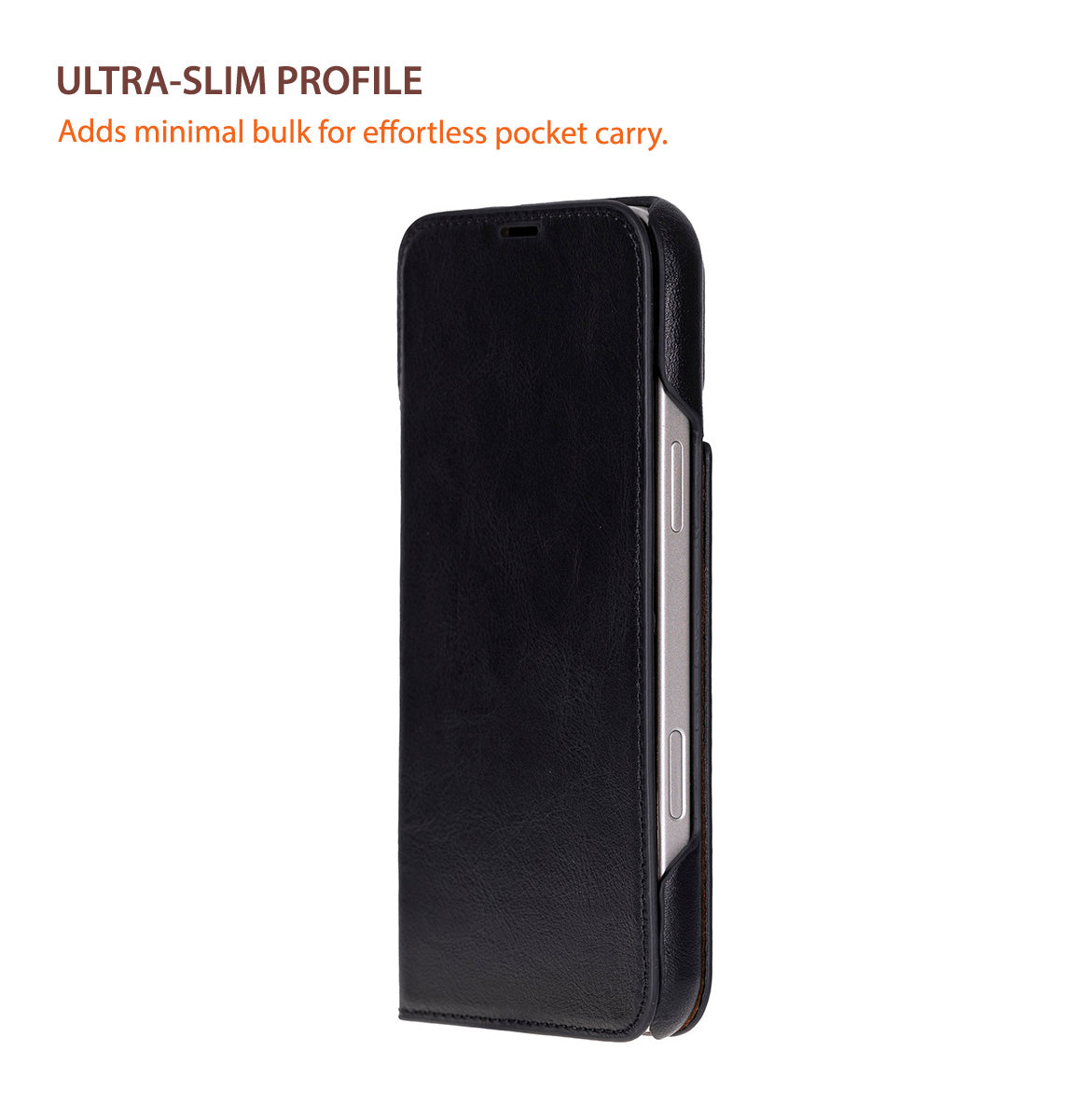 Sonat iPhone 17 Air (6.5") Leather Folio Wallet Case