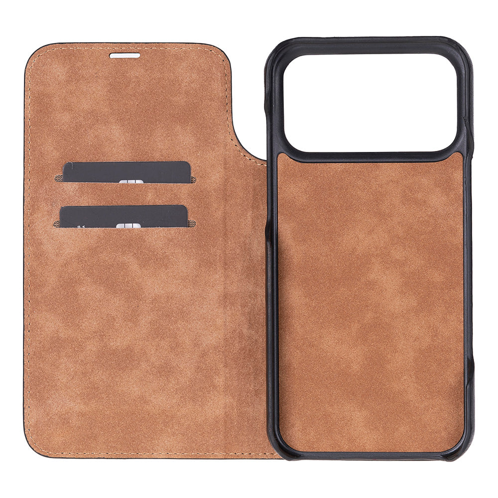 Sonat iPhone 17 Pro Max (6.9") Leather Folio Wallet Case