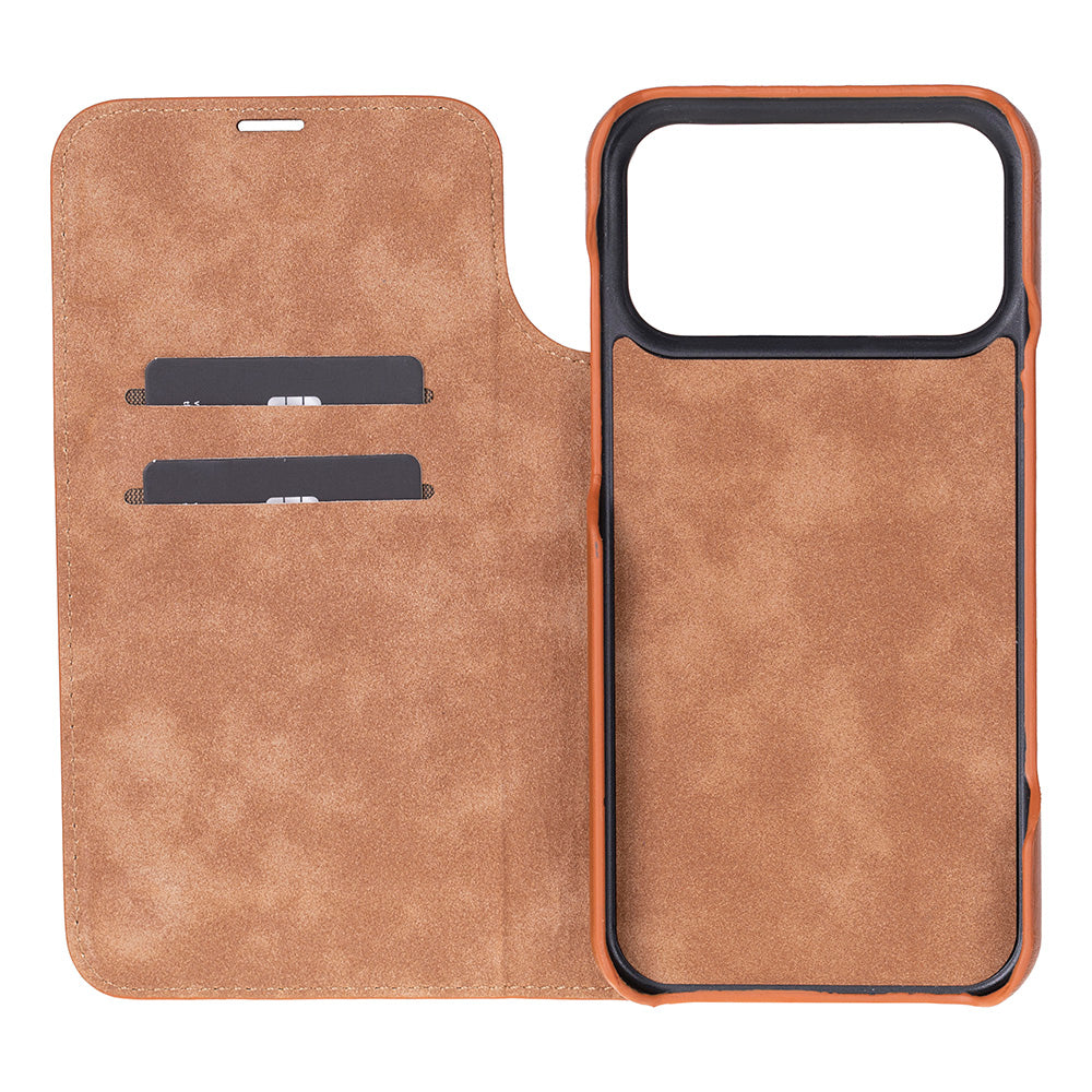 Sonat iPhone 17 Pro Max (6.9") Leather Folio Wallet Case