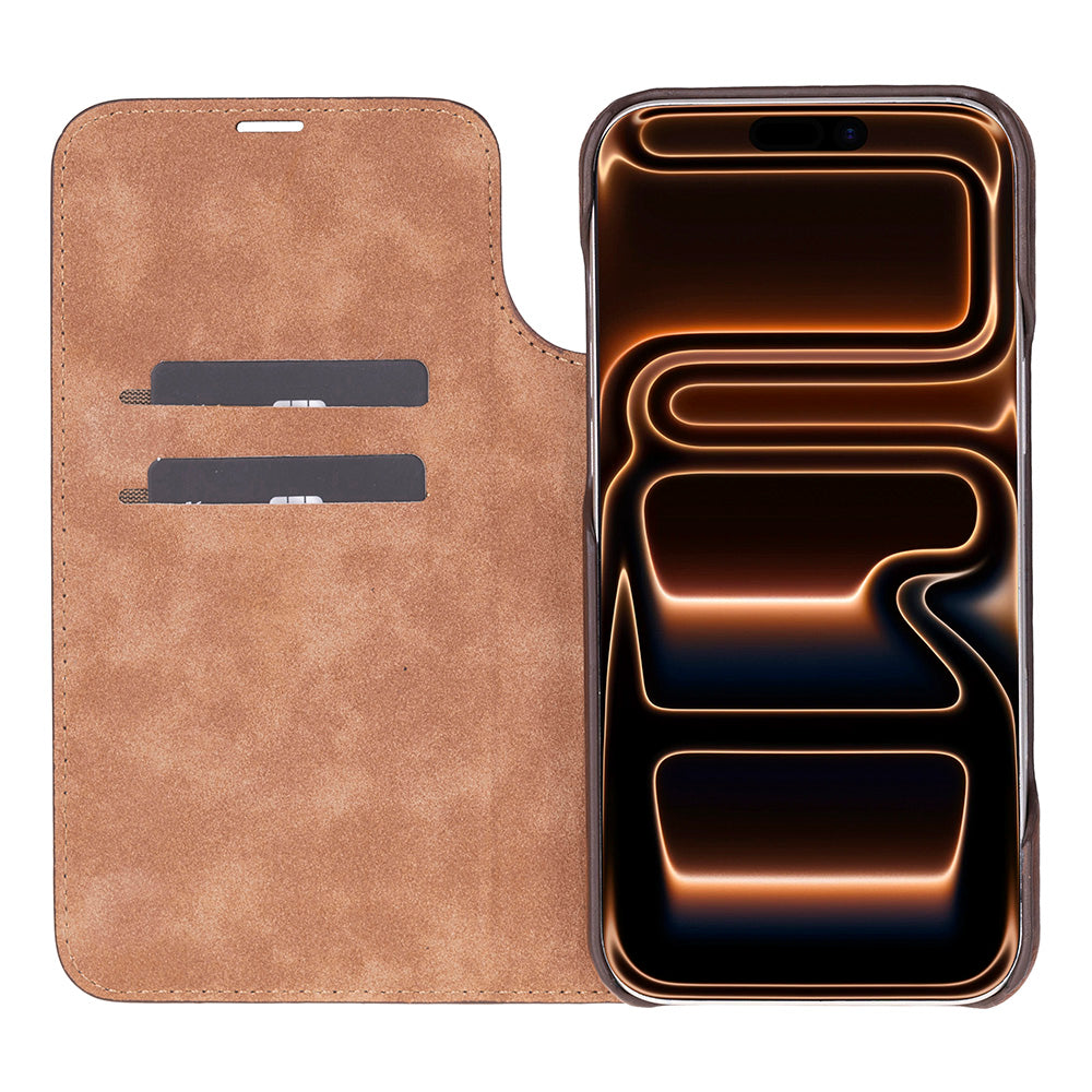 Sonat iPhone 17 Pro Max (6.9") Leather Folio Wallet Case