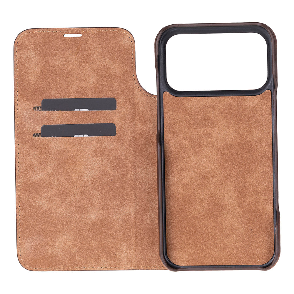 Sonat iPhone 17 Pro Max (6.9") Leather Folio Wallet Case