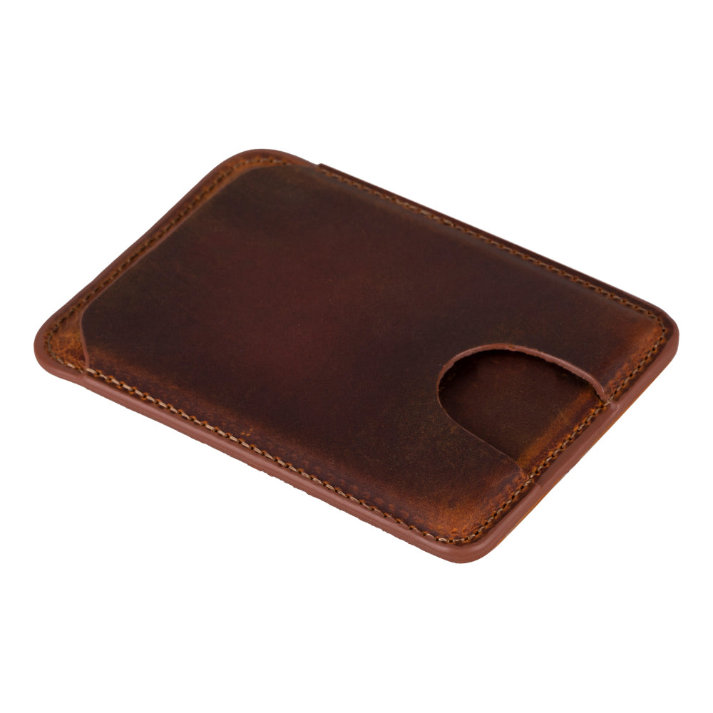 Porte-cartes magnétique en cuir véritable MagFit
