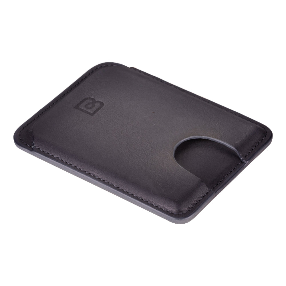 Porte-cartes magnétique Bouletta MagFit en cuir véritable