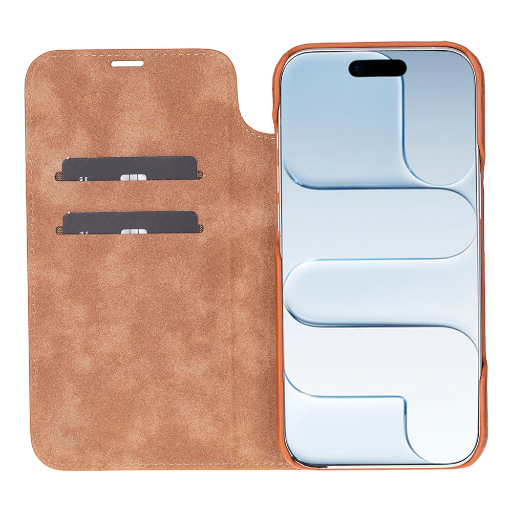 Sonat iPhone 17 Air (6.5") Leather Folio Wallet Case