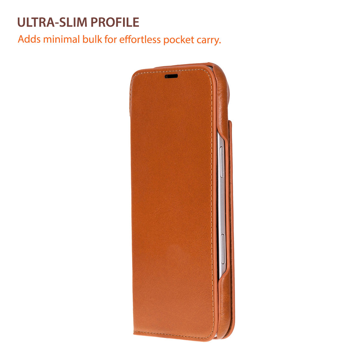 Sonat iPhone 17 Air (6.5") Leather Folio Wallet Case