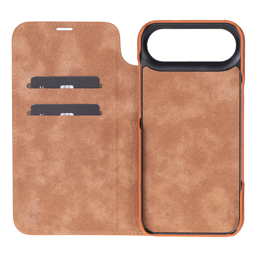 Sonat iPhone 17 Air (6.5") Leather Folio Wallet Case