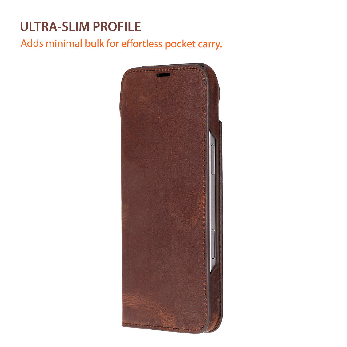Sonat iPhone 17 Air (6.5") Leather Folio Wallet Case