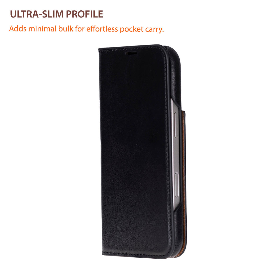 Sonat iPhone 17 (6.3") Leather Folio Wallet Case