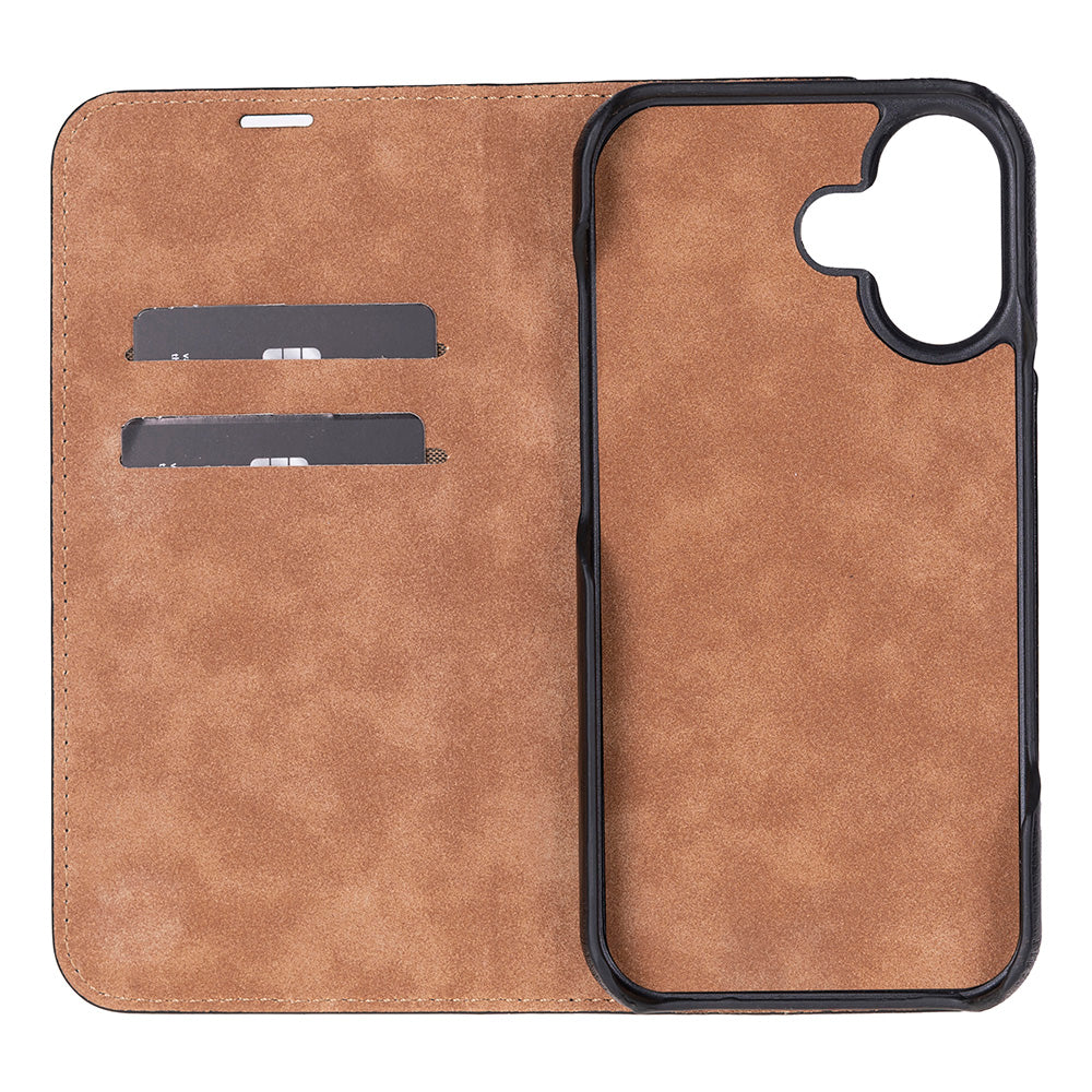 Sonat iPhone 17 (6.3") Leather Folio Wallet Case