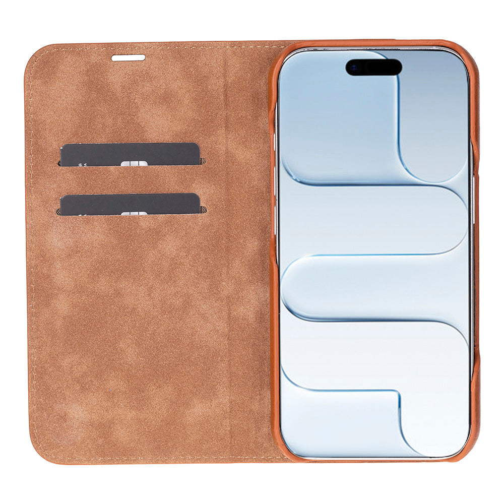 Sonat iPhone 17 (6.3") Leather Folio Wallet Case