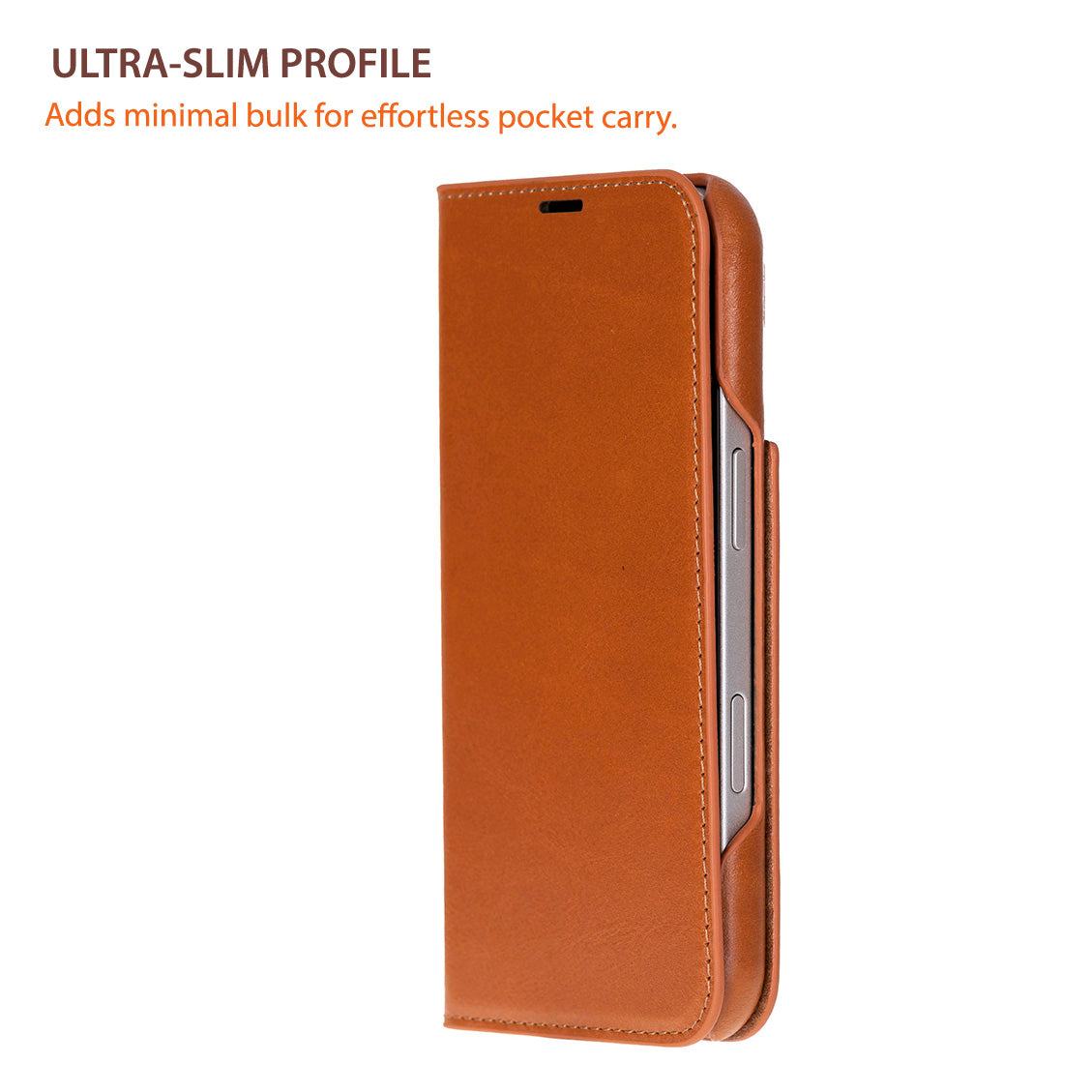 Sonat iPhone 17 (6.3") Leather Folio Wallet Case