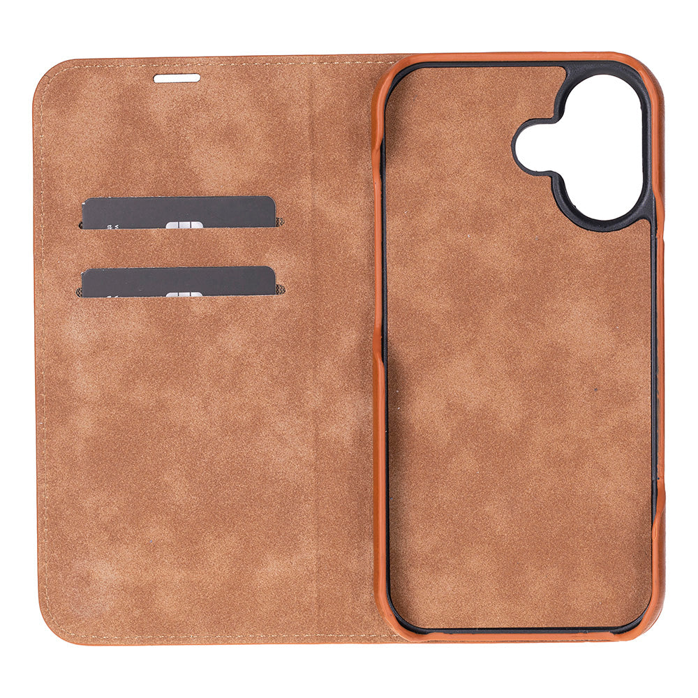 Sonat iPhone 17 (6.3") Leather Folio Wallet Case