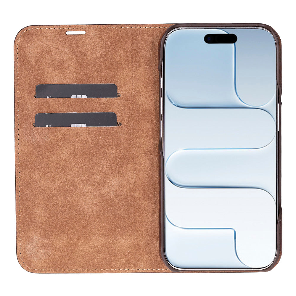 Sonat iPhone 17 Air (6.5") Leather Folio Wallet Case