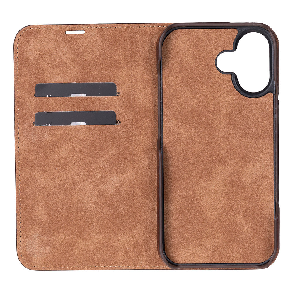 Sonat iPhone 17 (6.3") Leather Folio Wallet Case
