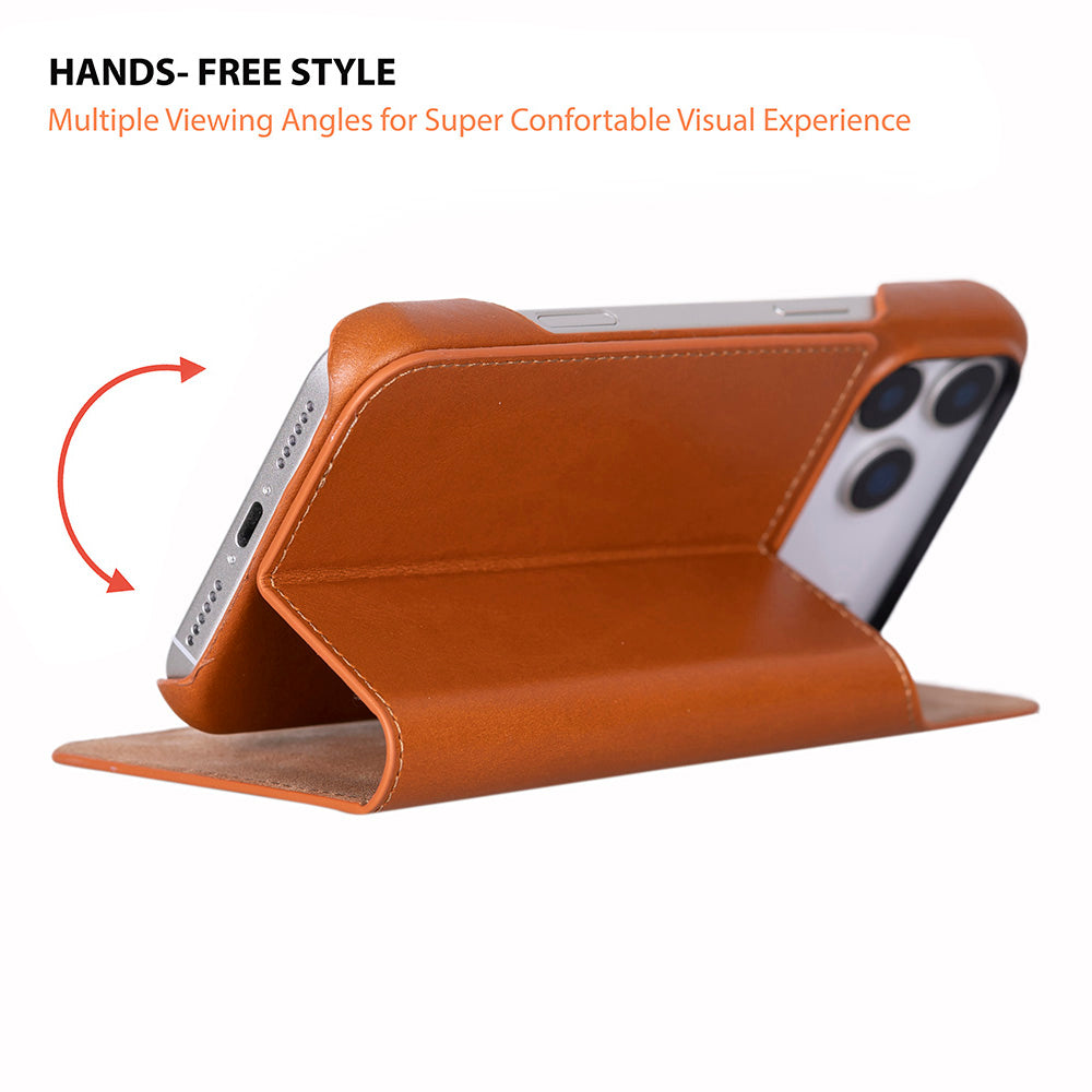 Sonat iPhone 17 Pro Max (6.9") Leather Folio Wallet Case