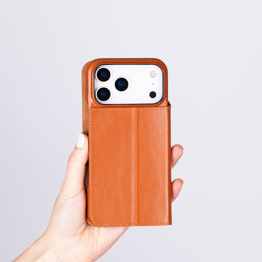 Sonat iPhone 17 Pro Max (6.9") Leather Folio Wallet Case
