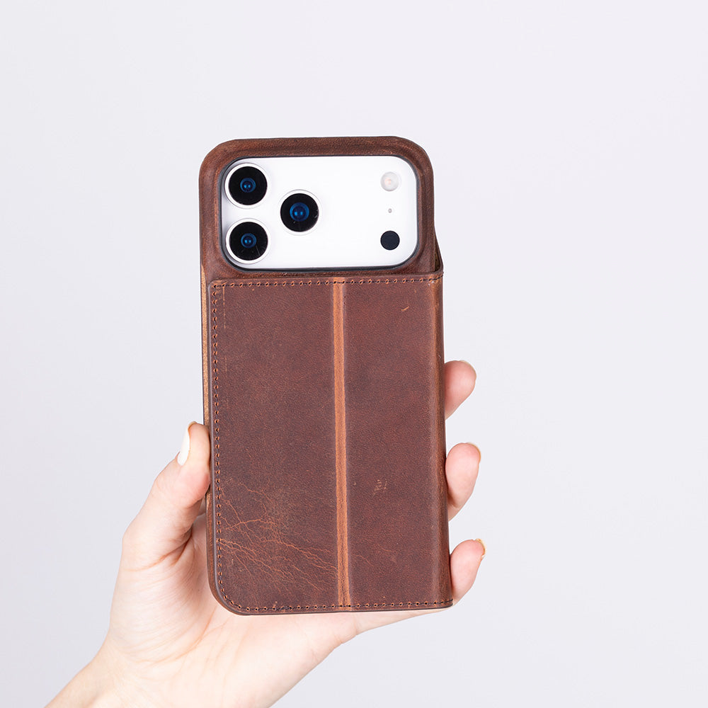 Sonat iPhone 17 Pro Max (6.9") Leather Folio Wallet Case