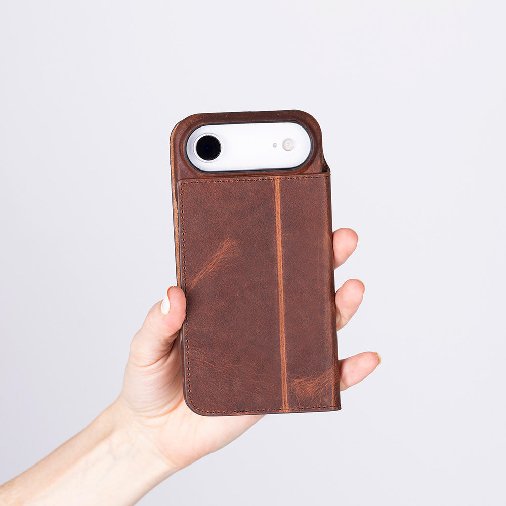 Sonat iPhone 17 Air (6.5") Leather Folio Wallet Case