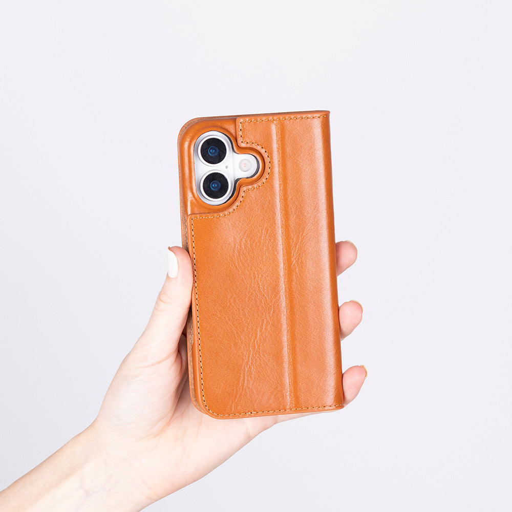Sonat iPhone 17 (6.3") Leather Folio Wallet Case