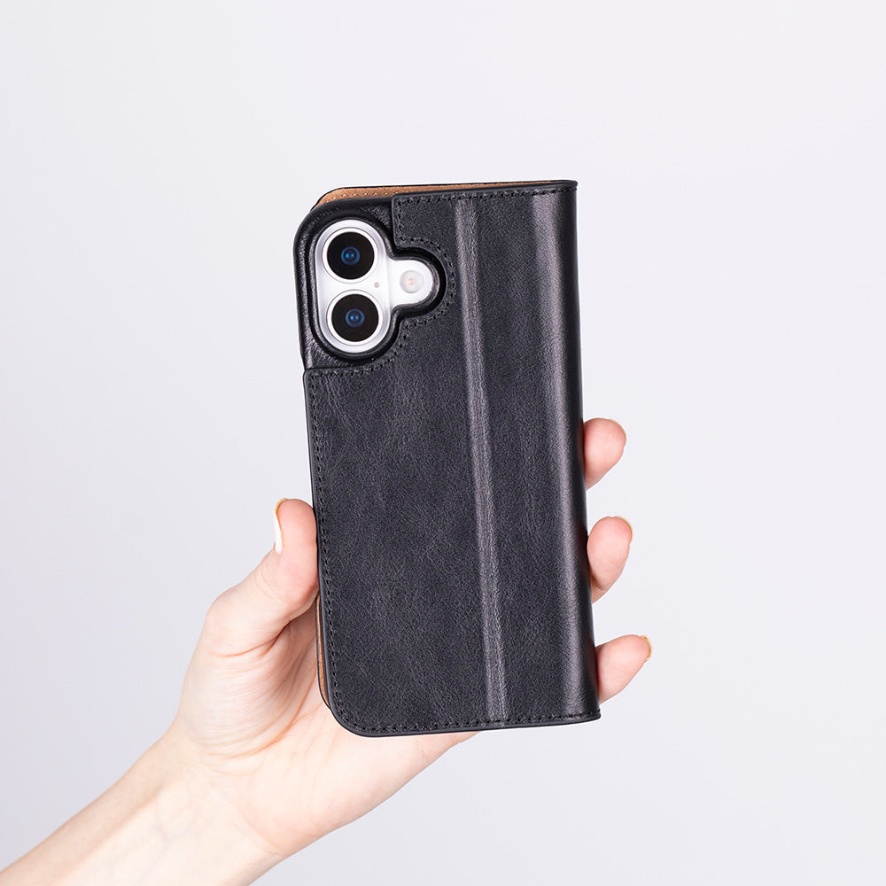Sonat iPhone 17 (6.3") Leather Folio Wallet Case