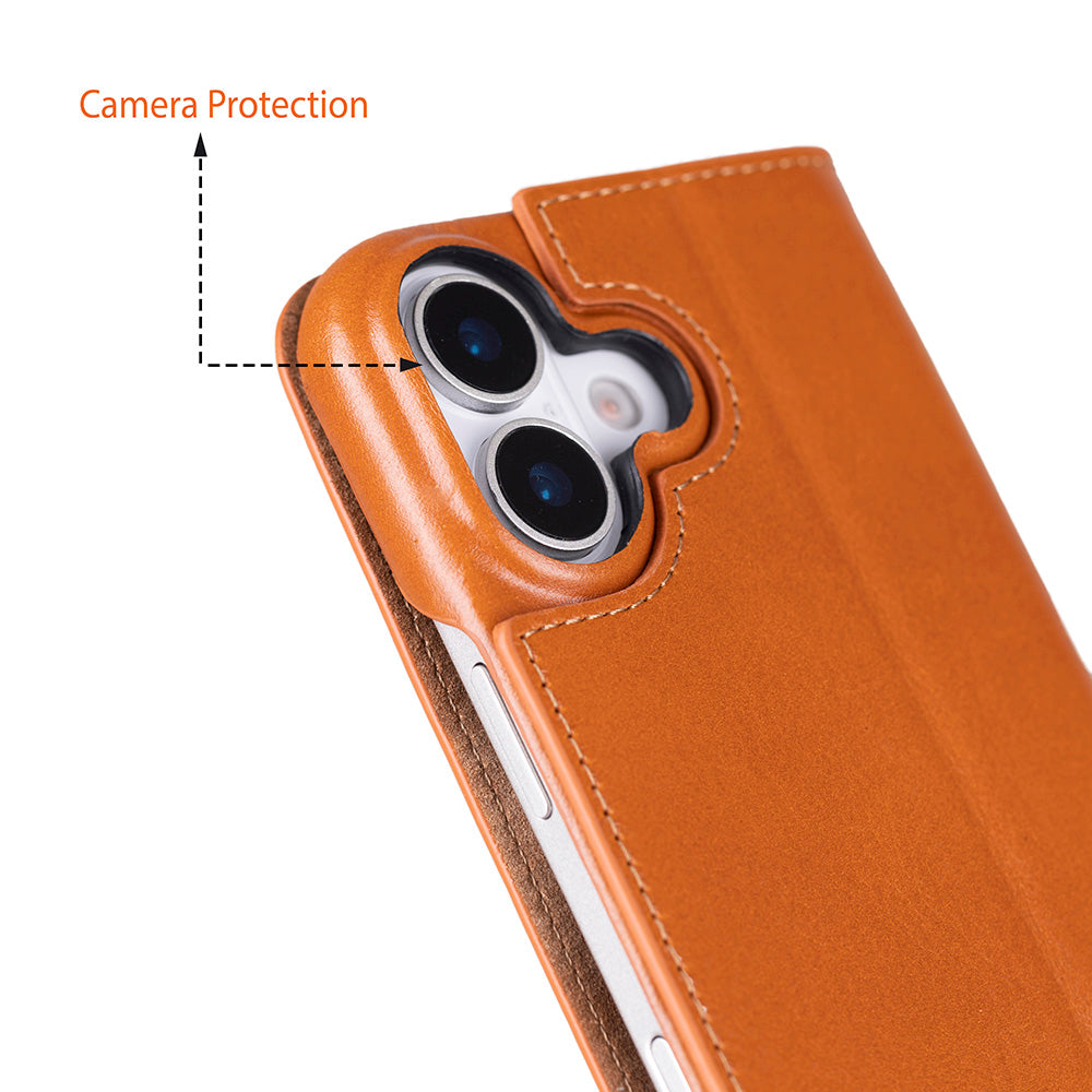 Sonat iPhone 17 (6.3") Leather Folio Wallet Case