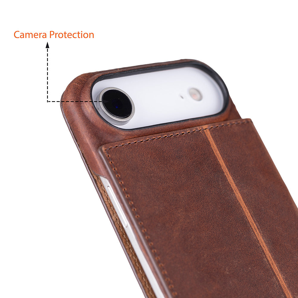 Sonat iPhone 17 Air (6.5") Leather Folio Wallet Case