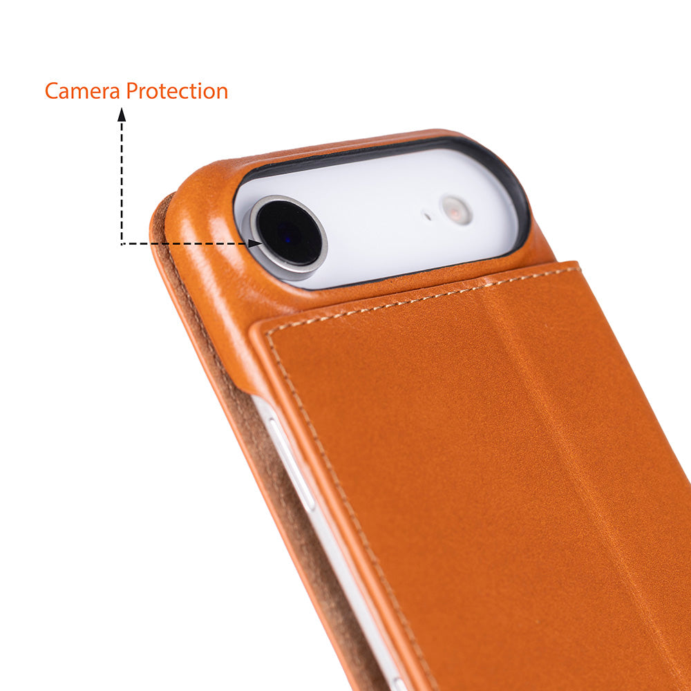 Sonat iPhone 17 Air (6.5") Leather Folio Wallet Case