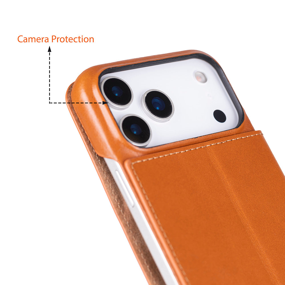 Sonat iPhone 17 Pro Max (6.9") Leather Folio Wallet Case
