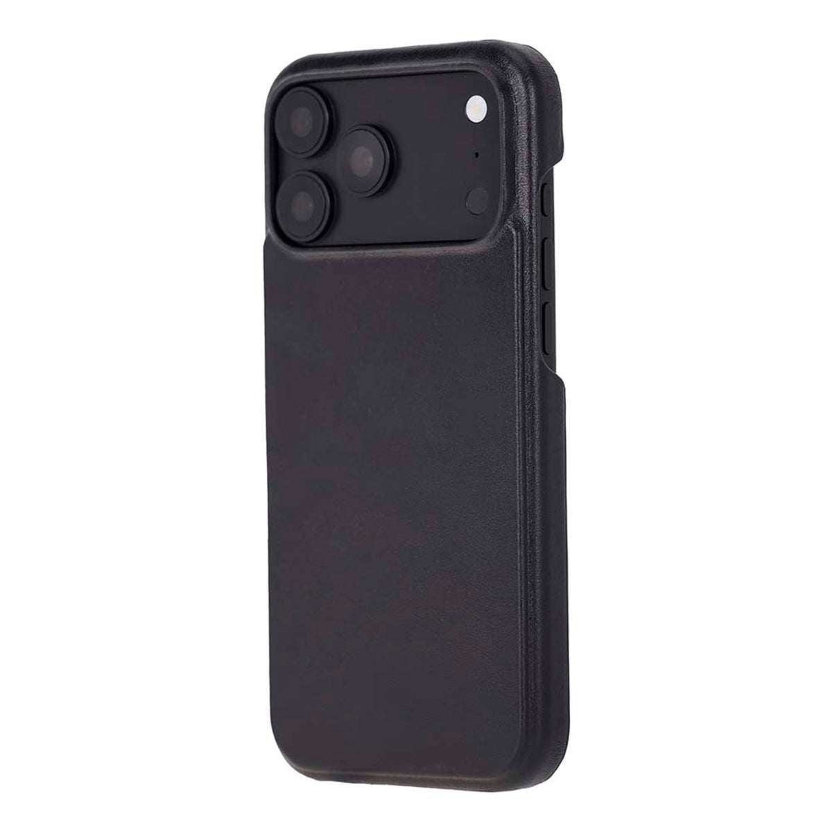 A black protective phone case with a textured back panel and a raised camera bumper, shown on a plain white background.