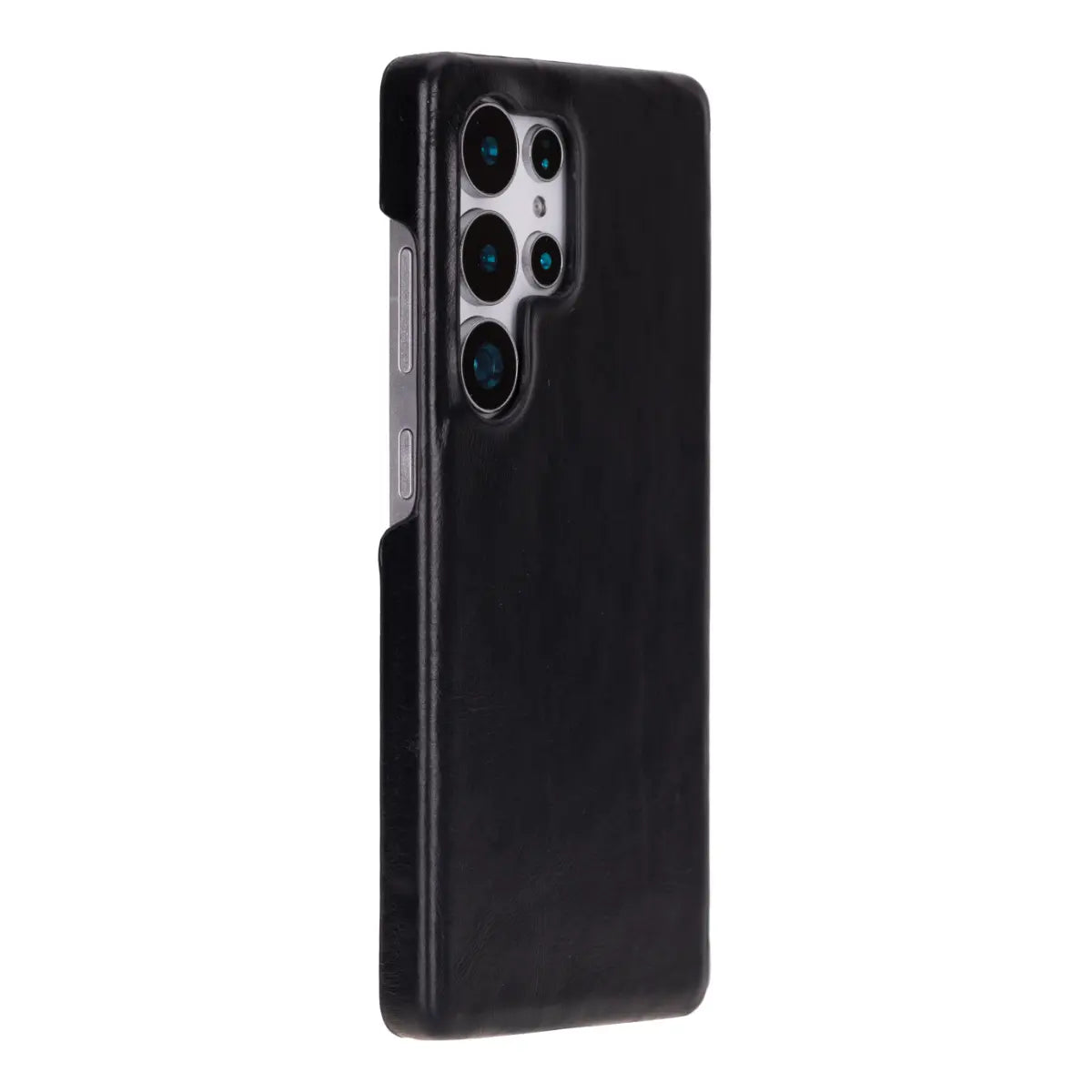 Black phone case on a white background