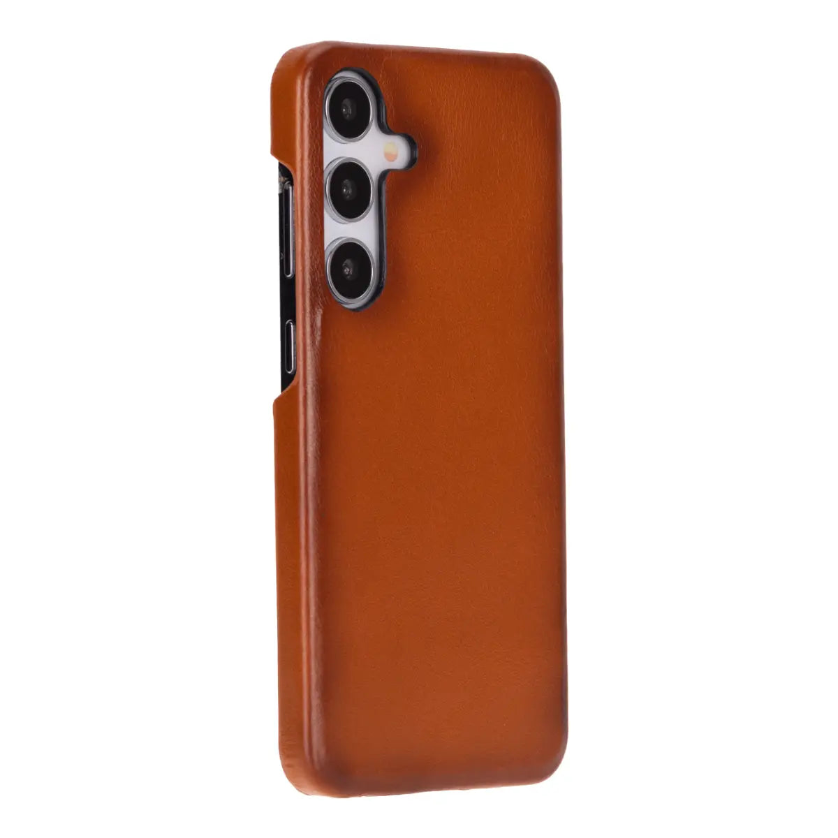 Brown phone case on a white background