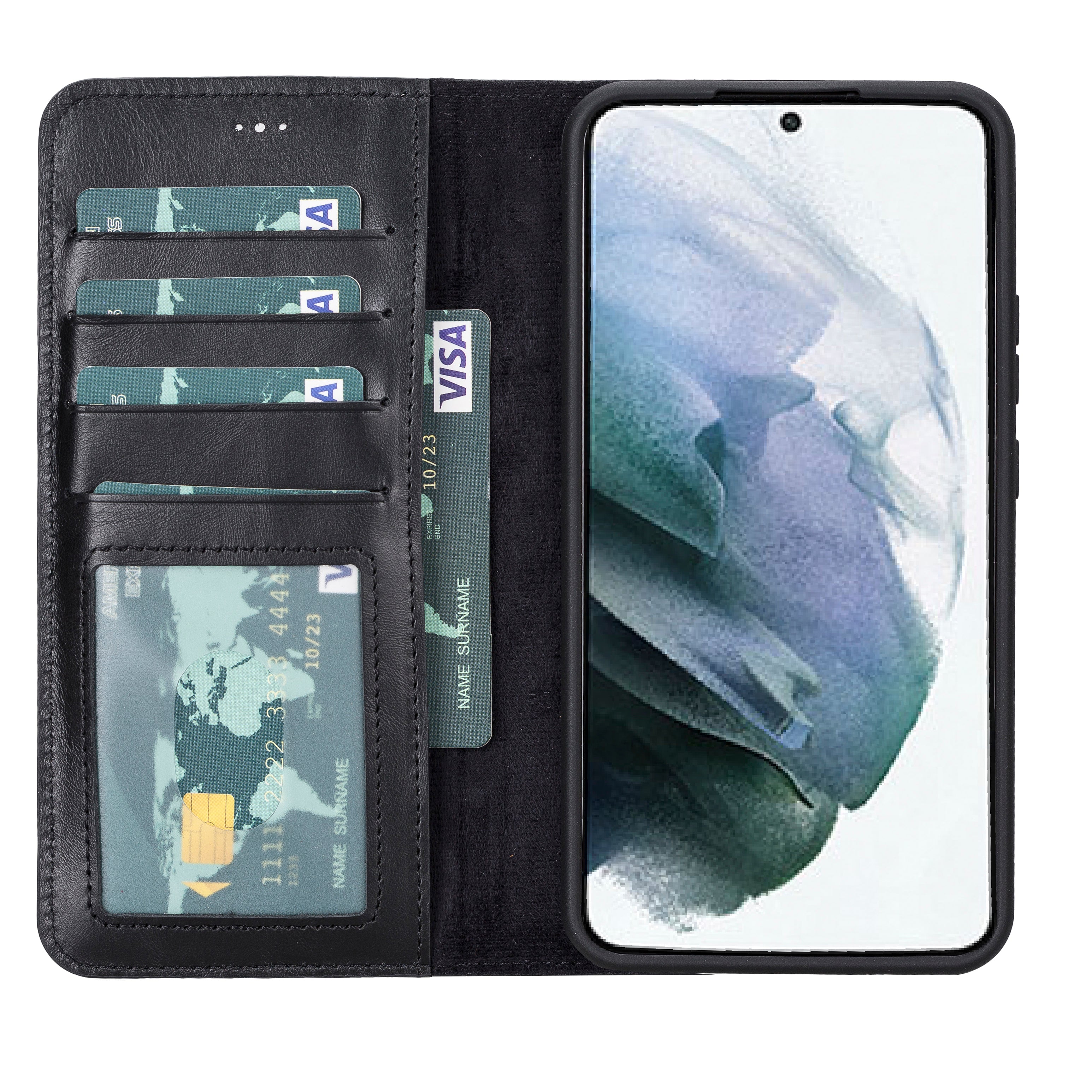 Magic Samsung Galaxy S22 Plus Leather Detachable Wallet Case