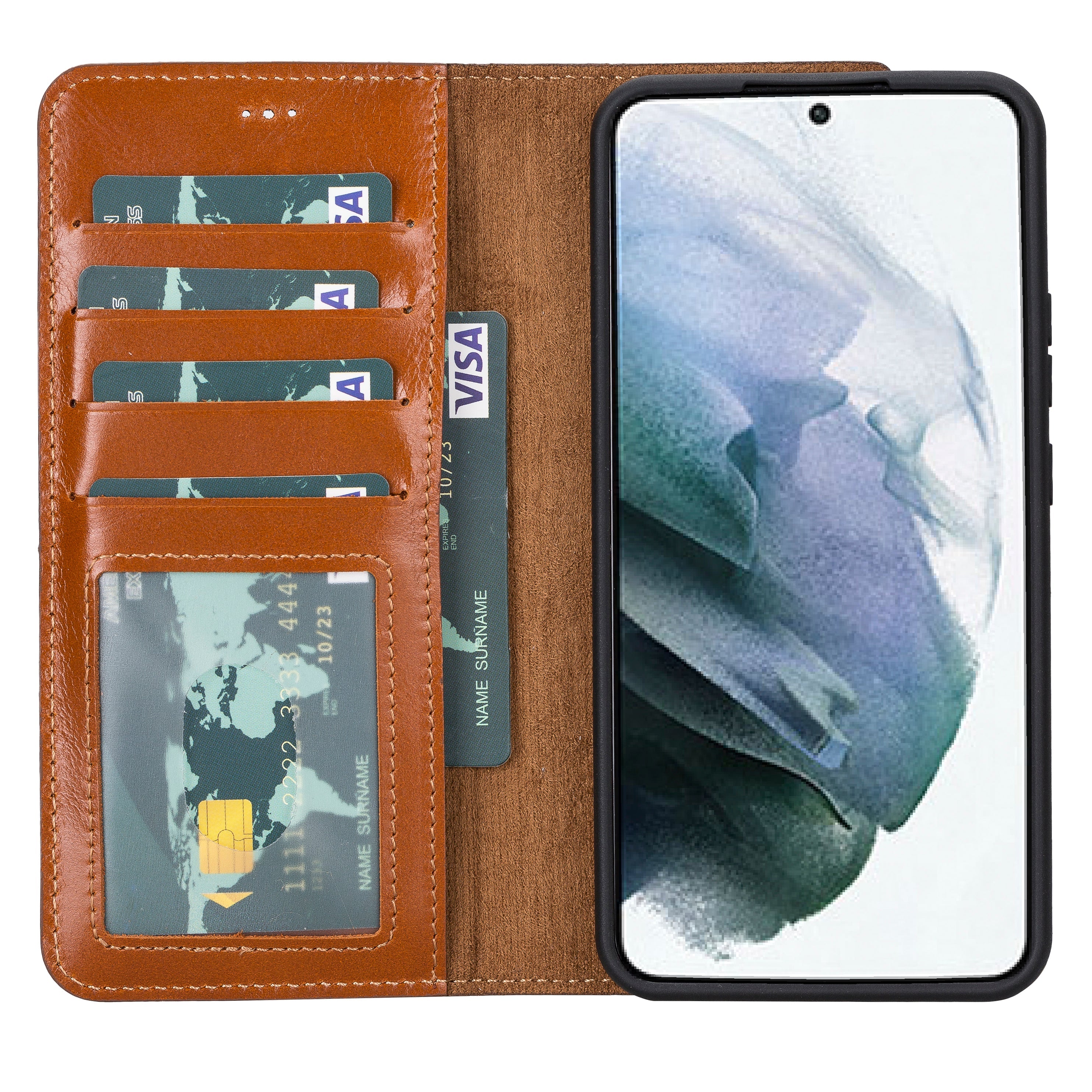 Magic Samsung Galaxy S23 Leather Detachable Wallet Case