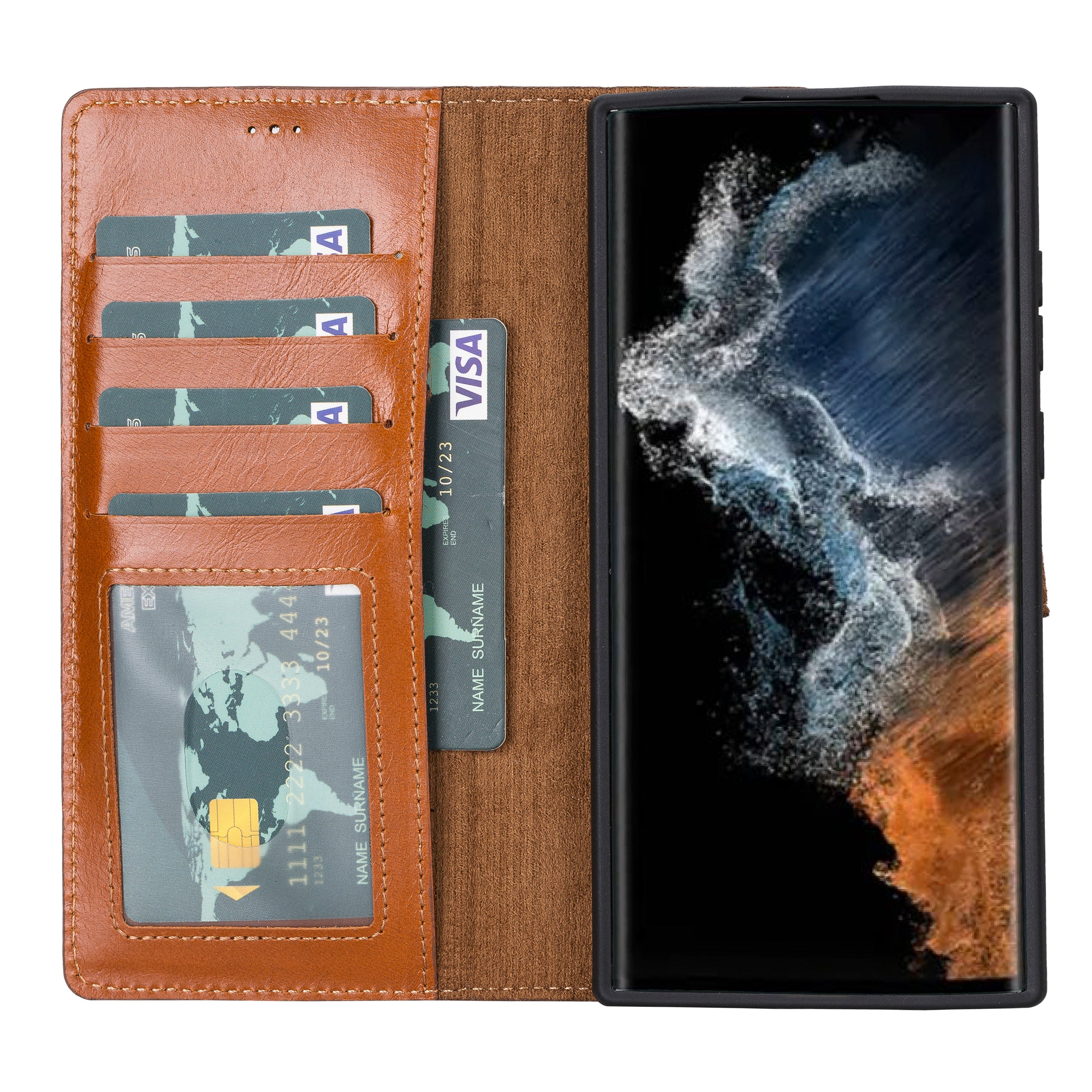Magic Samsung Galaxy S22 Leather Detachable Wallet Case
