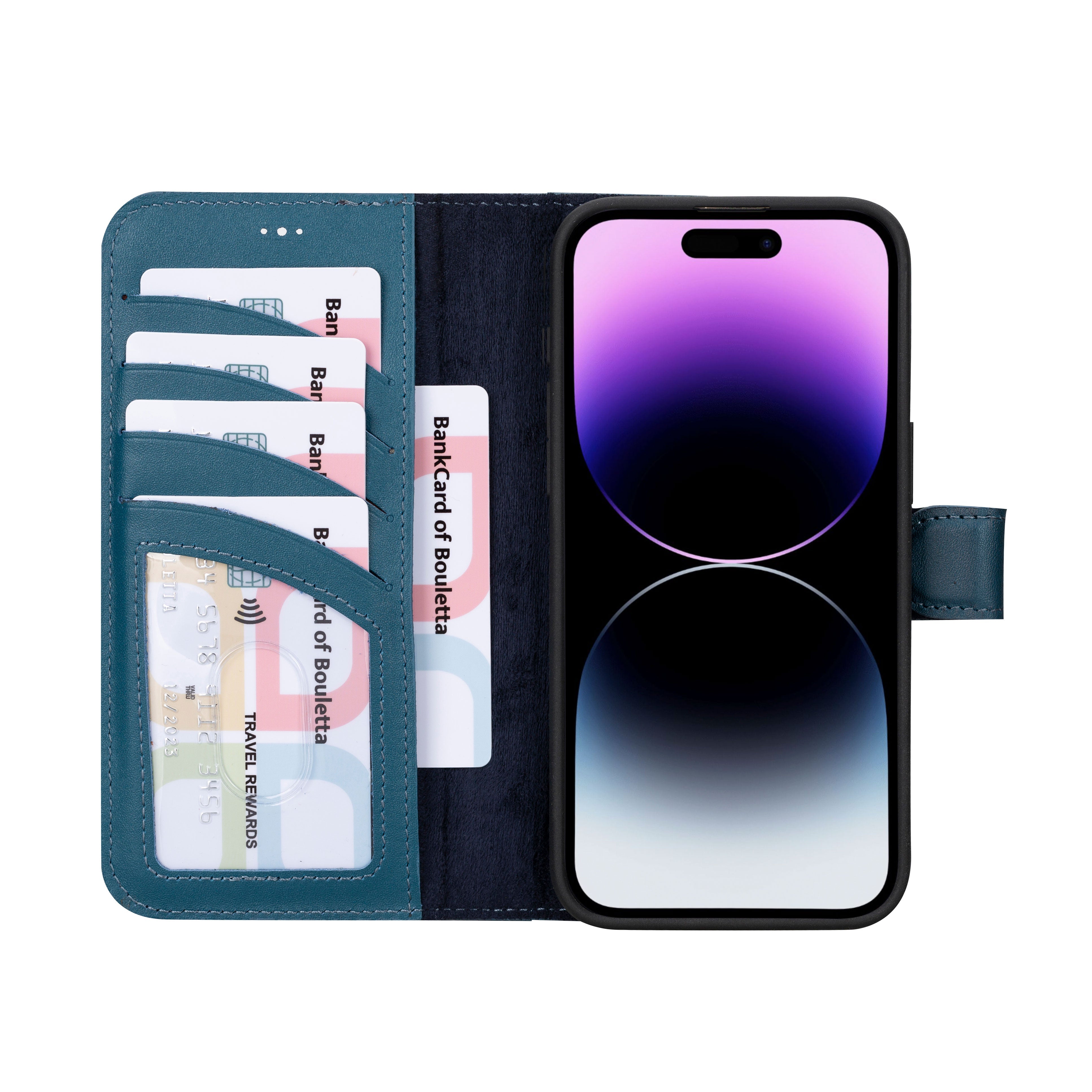 Étui portefeuille en cuir Fuzzy pour iPhone 16 Pro Max (6.9")