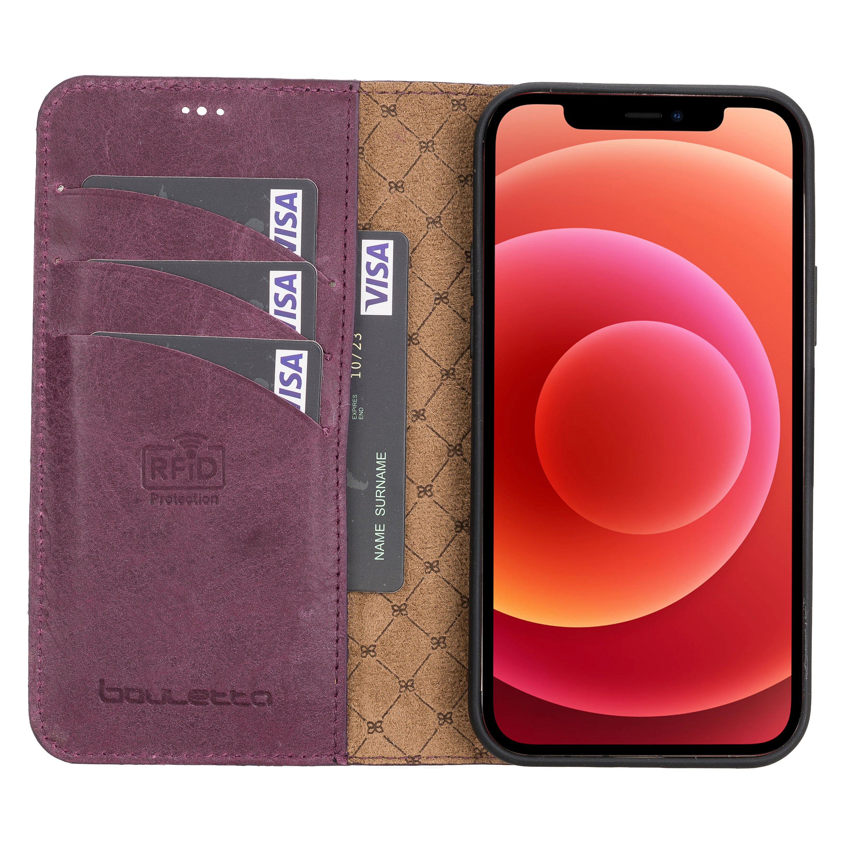 iPhone 12 Series Genuine Leather Magic Detachable Wallet Cases