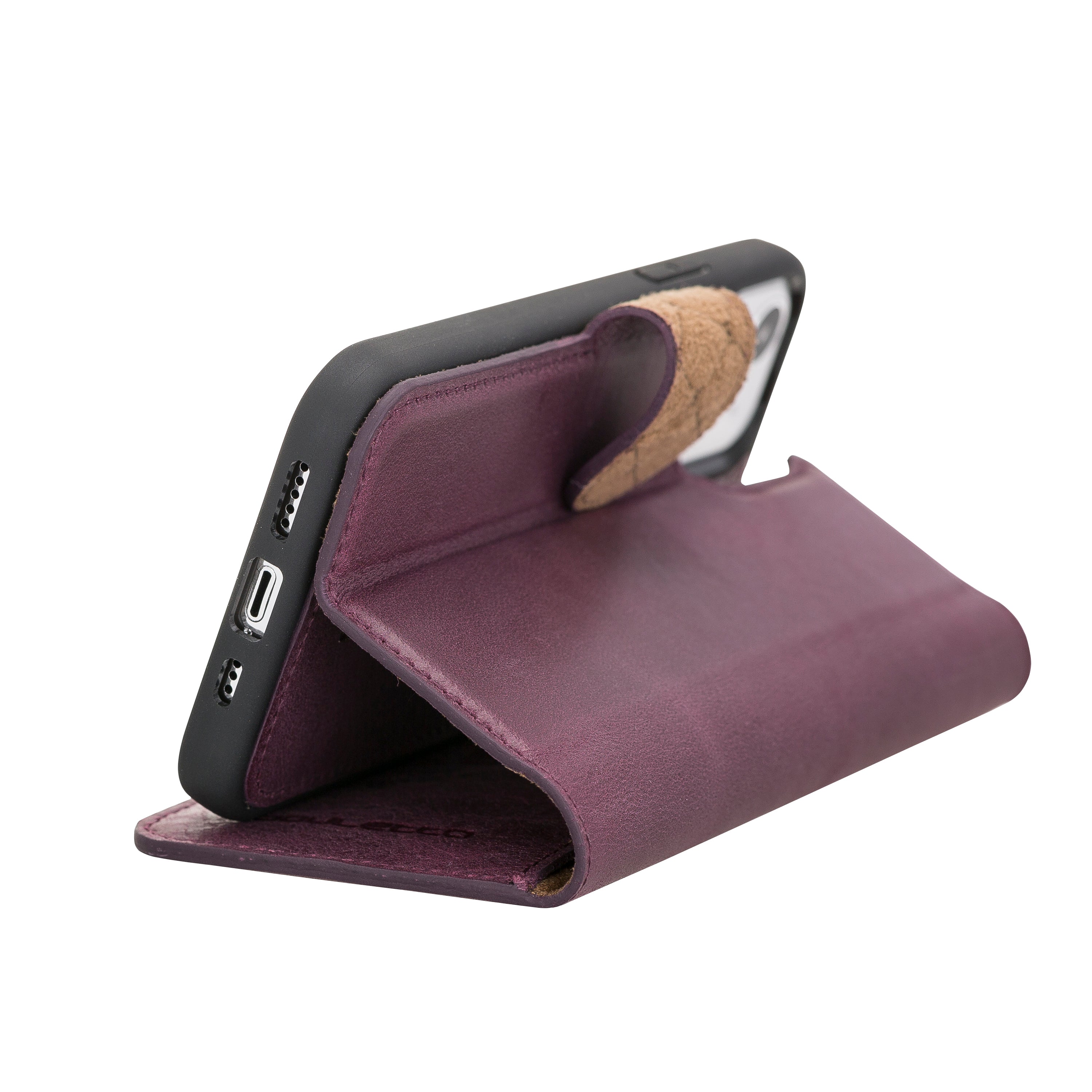 iPhone 12 Series Genuine Leather Magic Detachable Wallet Cases