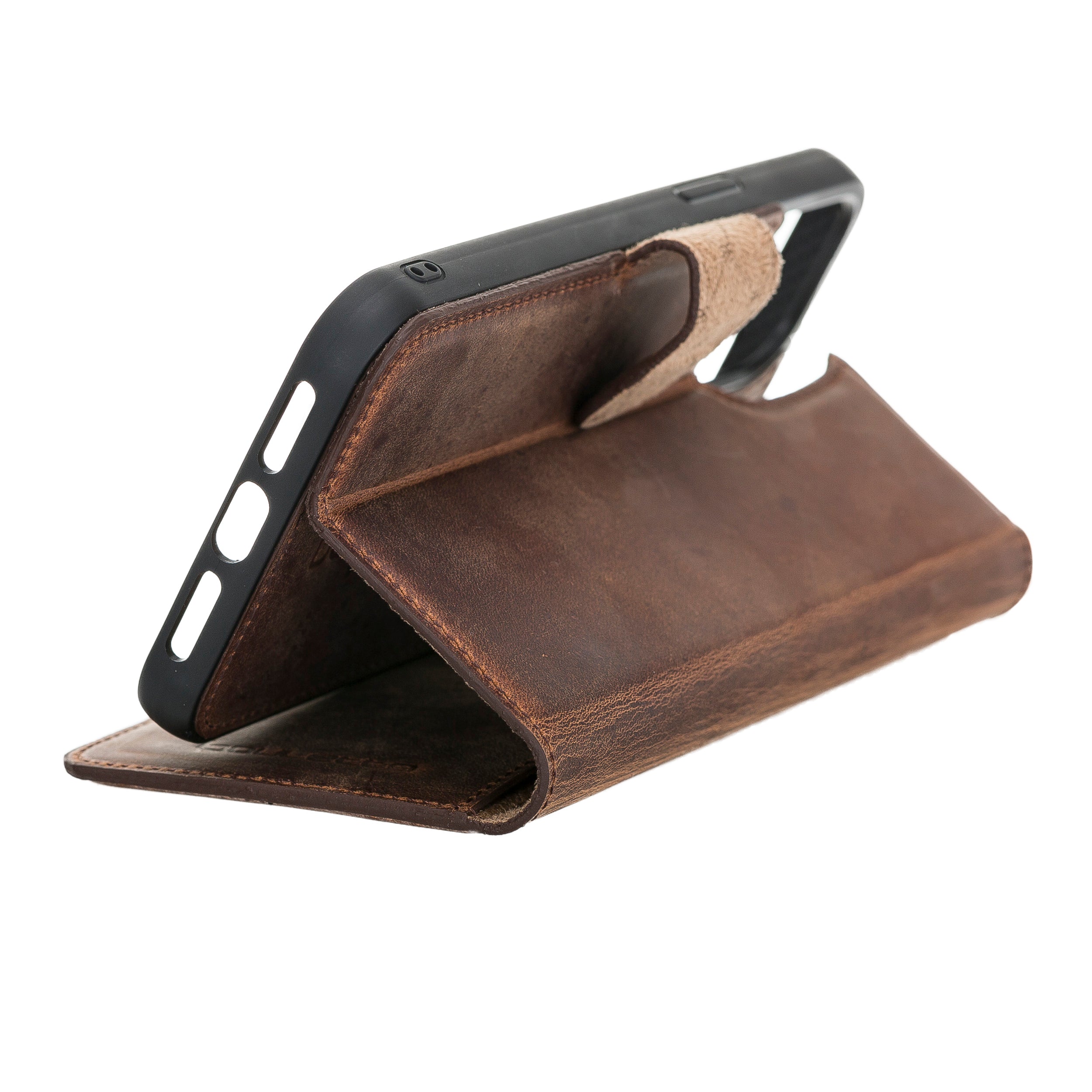 iPhone 12 Series Genuine Leather Magic Detachable Wallet Cases