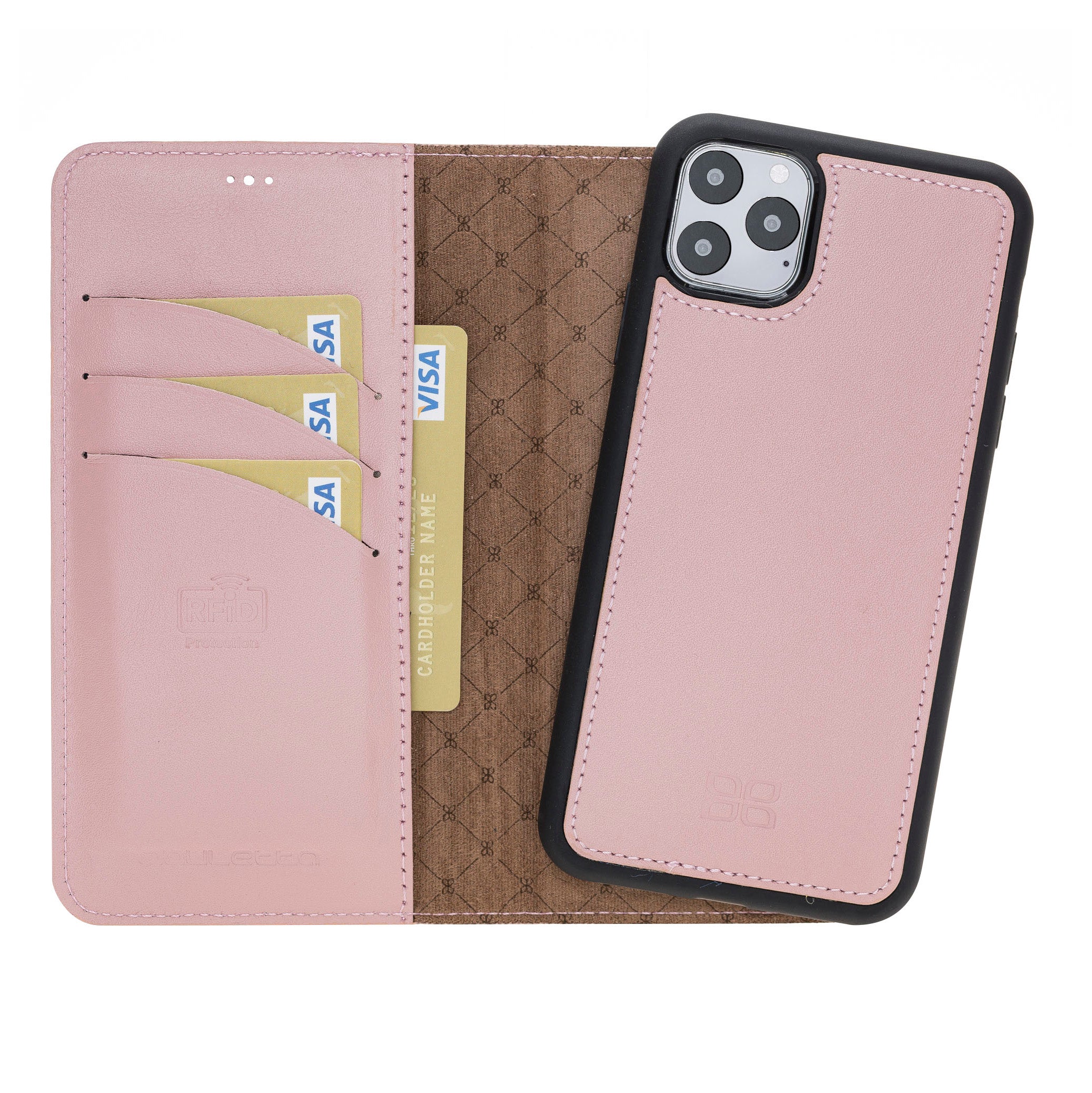 iPhone 11 Series Genuine Leather Magic Detachable Wallet Case