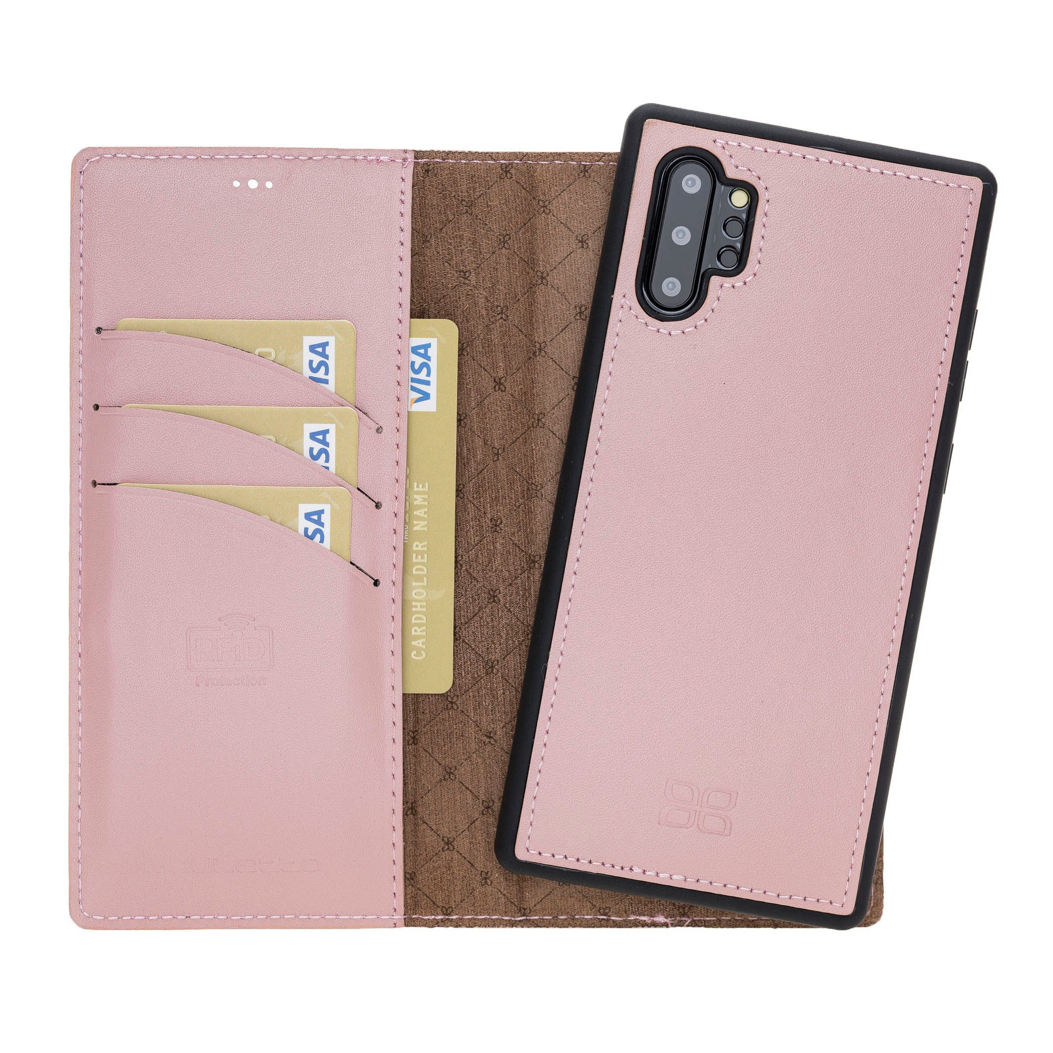 Samsung Galaxy Note 10 Series Genuine Leather Detachble Wallet Case